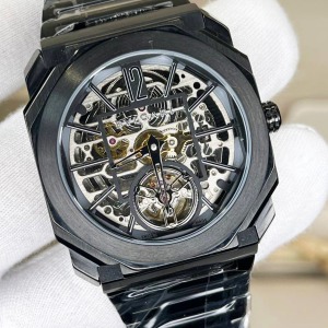 Bulgari Octo Finissimo Black Kasa İskelet Replika