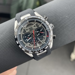 TAG Heuer Carrera Chronograph  Porsche Siyah Silikon Kordon