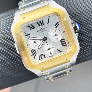 Cartier Santos De Cartier Chronograph Two Tone