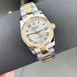 Rolex Datejust 31mm Two Tone Koyu Gri Roma Rakamlı Kadran Oyster Kordon