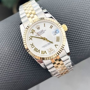 Rolex Datejust 31mm Two Tone Gri Roma Rakamlı Jubile Kordon