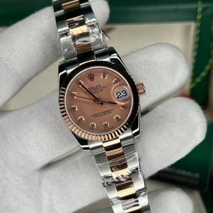 Rolex Datejust 31 mm Two Tone Pembe Taşlı Kadran