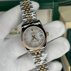 Rolex Datejust 31mm Two Tone Gri Kadran Jubike Kordon