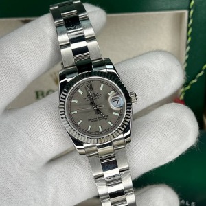 Rolex Datejust 31mm Gümüş Kasa Gri Kadran Oyster Kordon 