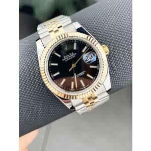 Rolex Datejust  Two Tone Siyah Kadran 