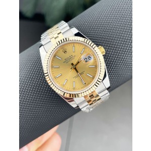 Rolex Datejust Gold Gümüş Kasa Sarı Kadran