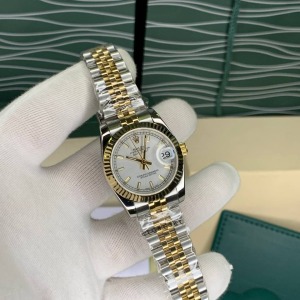 Rolex Datejust 31mm Two Tone Gri Kadran Jubile Kordon
