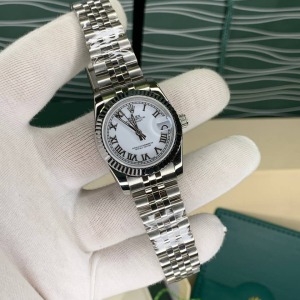 Rolex Datejust 31mm Gümüş Kasa Roma Rakamlı Beyaz Kadran Jubile Kordon
