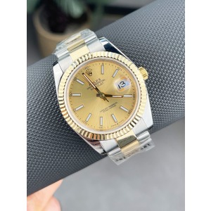 Rolex Datejust Two Tone Sarı Kadran Oyster Kordon