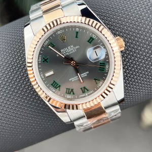 Rolex Datejust Wimbledon Rose Gold Oyster Kordon