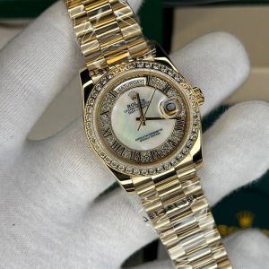  Rolex DayDate 36 Mm Gold Kasa Taşlı Yeni Sezon