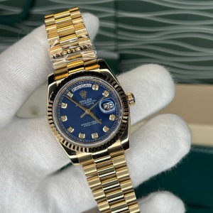 Rolex Daydate 36 Mm Gold Lacivert Taşlı Kadran