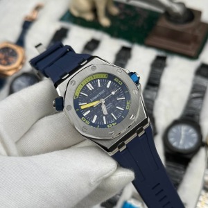  Audemars Piguet Royal Oak Diver Celik Kasa Lacivert Silikon Kordon	