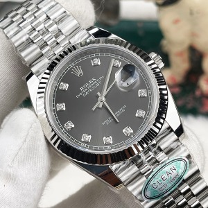 Rolex Datejust Taşlı Gri Kadran Super Clone