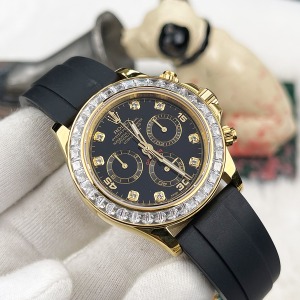  Rolex Cosmograph Daytona Silikon Gold Taşlı Kadran&Bezel Super Clone	