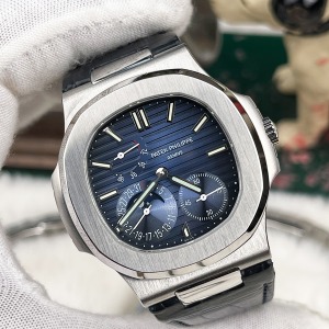 Patek Philippe Nautilus 5712 Deri Kordon Lacivert Kadran
