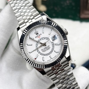 Rolex Sky Dweller 326933 Beyaz Kadran Jubile Kordon Replika