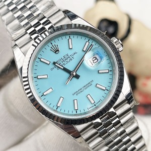 Rolex DateJust 36 Mm Gümüş Kasa Tİffany Kadran Jubile Kordon