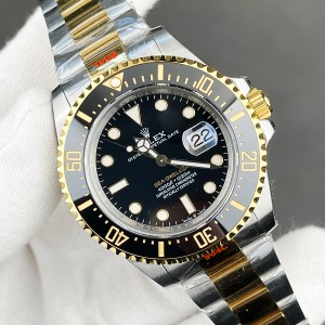  Rolex Sea-Dweller Two Tone Siyah Kadran Super Clone	