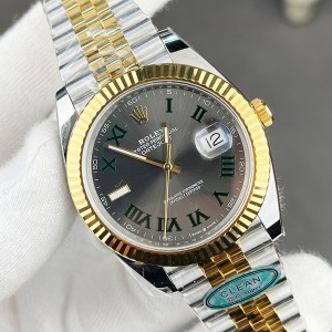 Rolex Datejust Wimbledon Two Tone Super Clone 