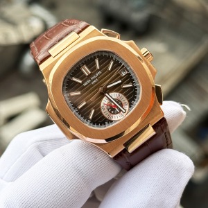 Patek Philippe Nautilus 5980R-001 Chronograph Kahve Kadran Super Clone ETA