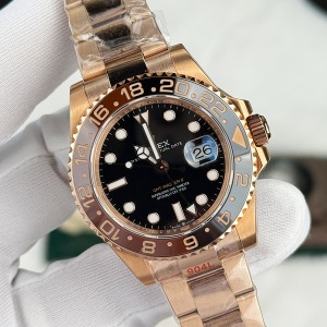 Rolex Gmt Master II Rootbeer Rose Super Clone