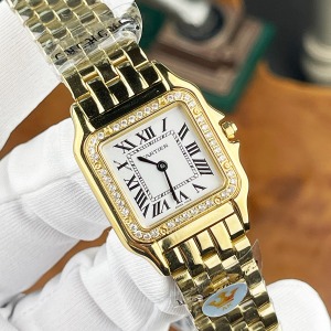 Cartier Panter Gold Kasa Taşlı Bezel 33 mm