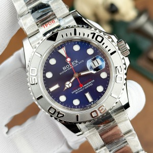 Rolex Yacht-Master Gümüş Kasa Lacivert Kadran Super Clone ETA