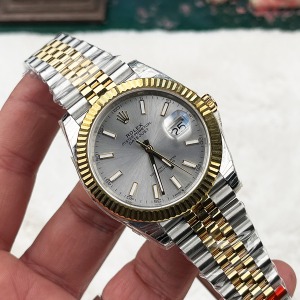 Rolex Datejust Two Tone Gri Kadran Super Clone 