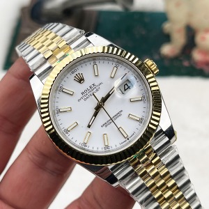 Rolex Datejust Two Tone Beyaz Kadran Super Clone 