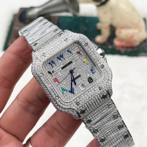 Cartier Santos Diamond Celik