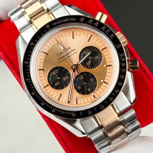 Omega Speedmaster Moonwatch Professional Pembe Kadran Replika