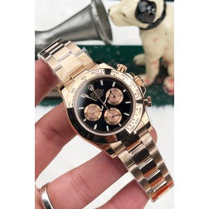 Rolex Cosmograph Daytona Rose Kasa Siyah Rose Kadran Super Clone 