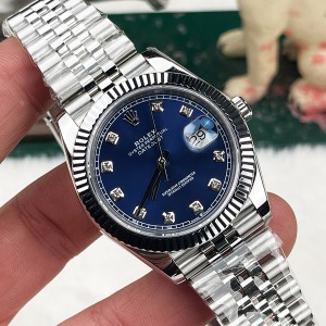 Rolex Datejust Taşlı Lacivert Kadran Super Clone 
