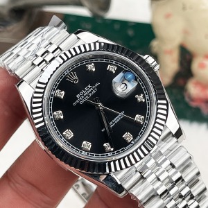 Rolex Datejust Siyah Taşlı Kadran Super Clone 