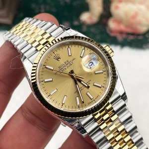 Rolex Datejust 36 Mm Two Tone Sarı Kadran Jubile Kordon 
