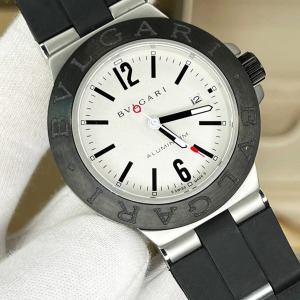  Bvlgari Aluminium Chronograph 103445 Beyaz Kadran Replika	